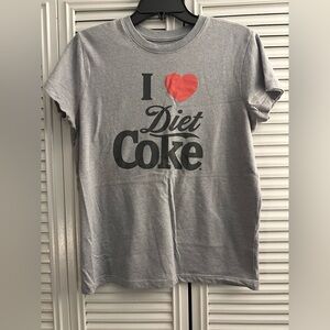 Coca Cola Women’s Gray and Red T-Shirt- Size S